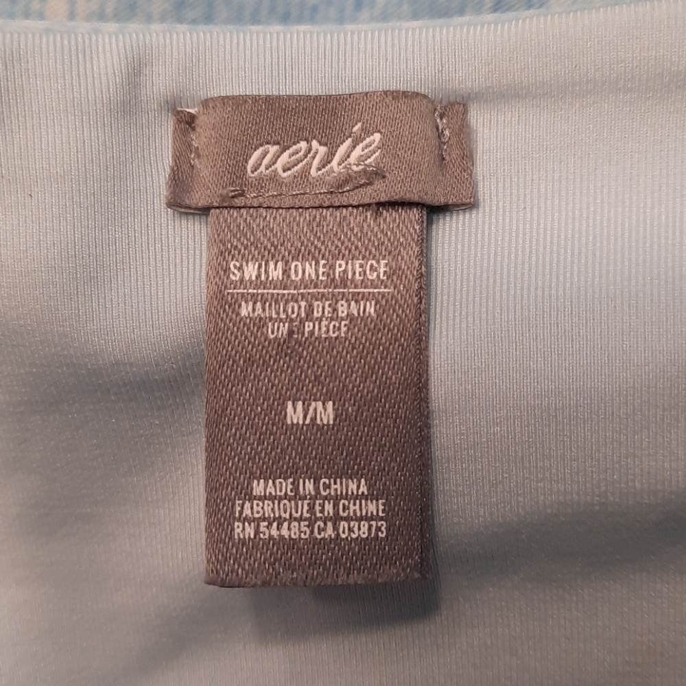 Aerie Sky Blue Women's One Piece Swimsuit - Picture 10 of 11